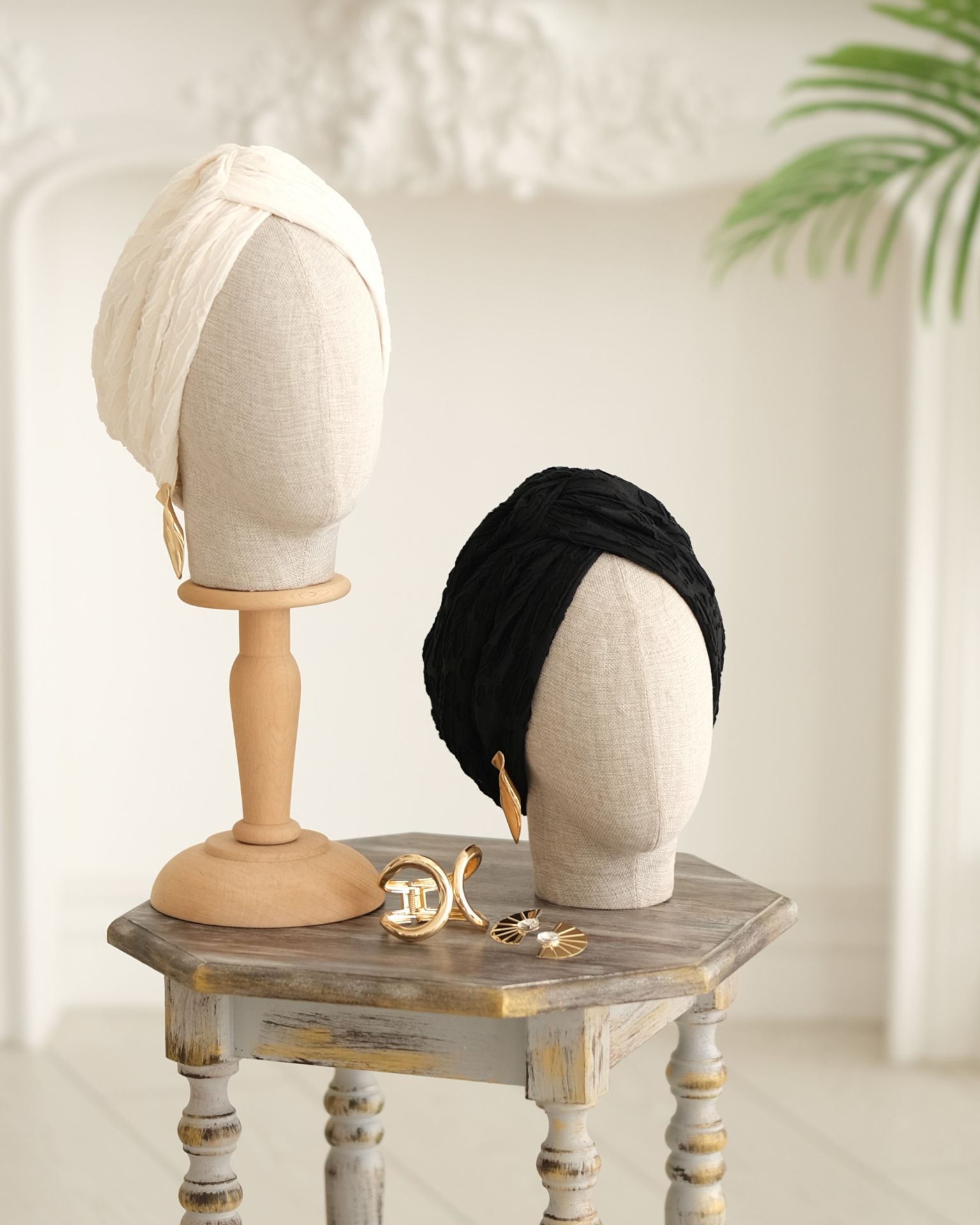 Noor Bone Ekru Çift Taraflı