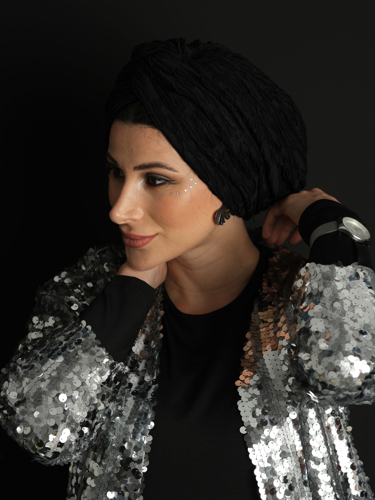 Noor Bone Siyah Çift Taraflı