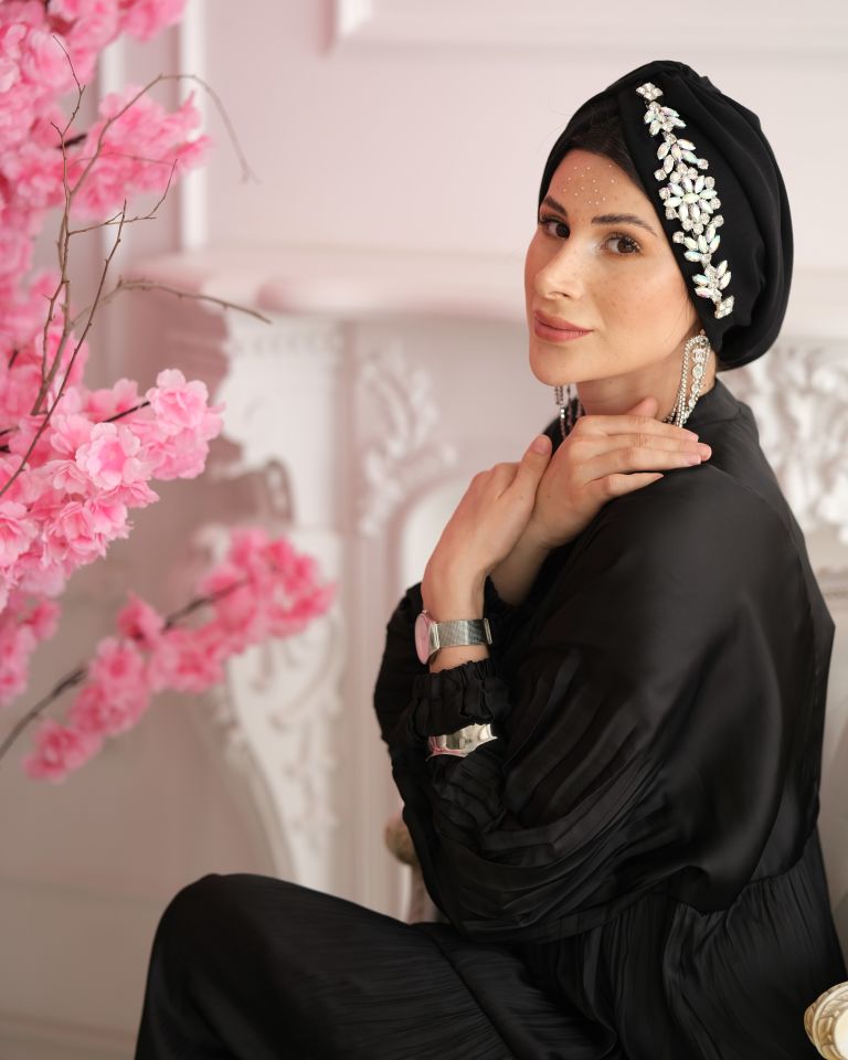 Rich Bone Kristal Taşlı Siyah