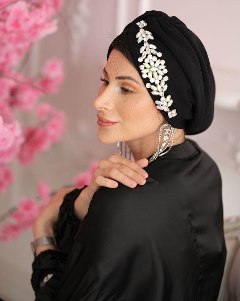 Rich Bone Kristal Taşlı Siyah