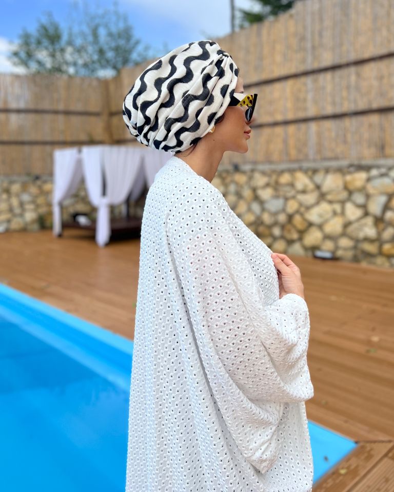 Su Bone Siyah Desenlı