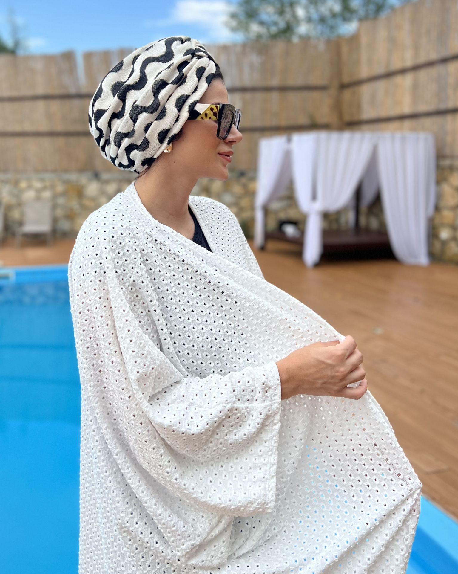 Su Bone Siyah Desenlı