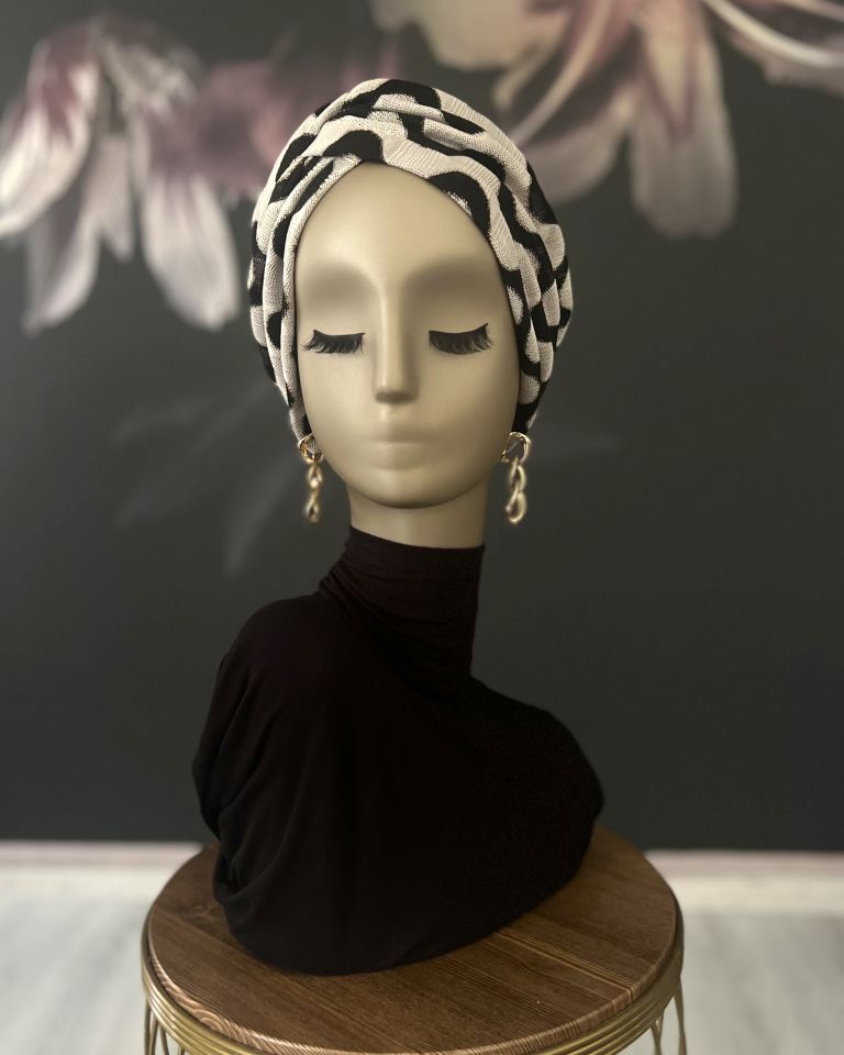 Su Bone Siyah Desenlı