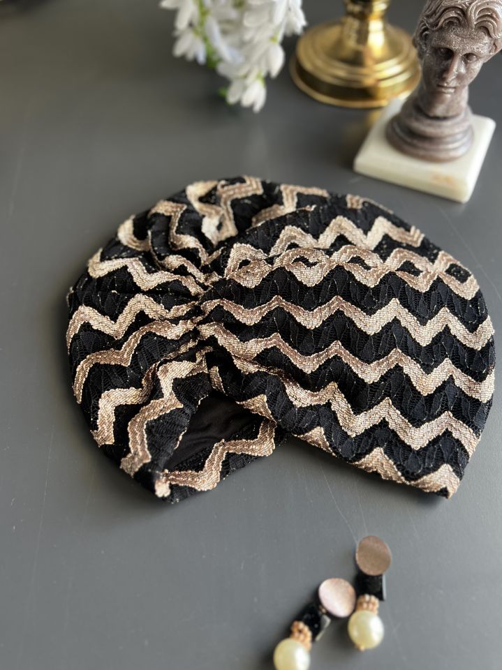 Keops Bone Siyah Gold Desenler