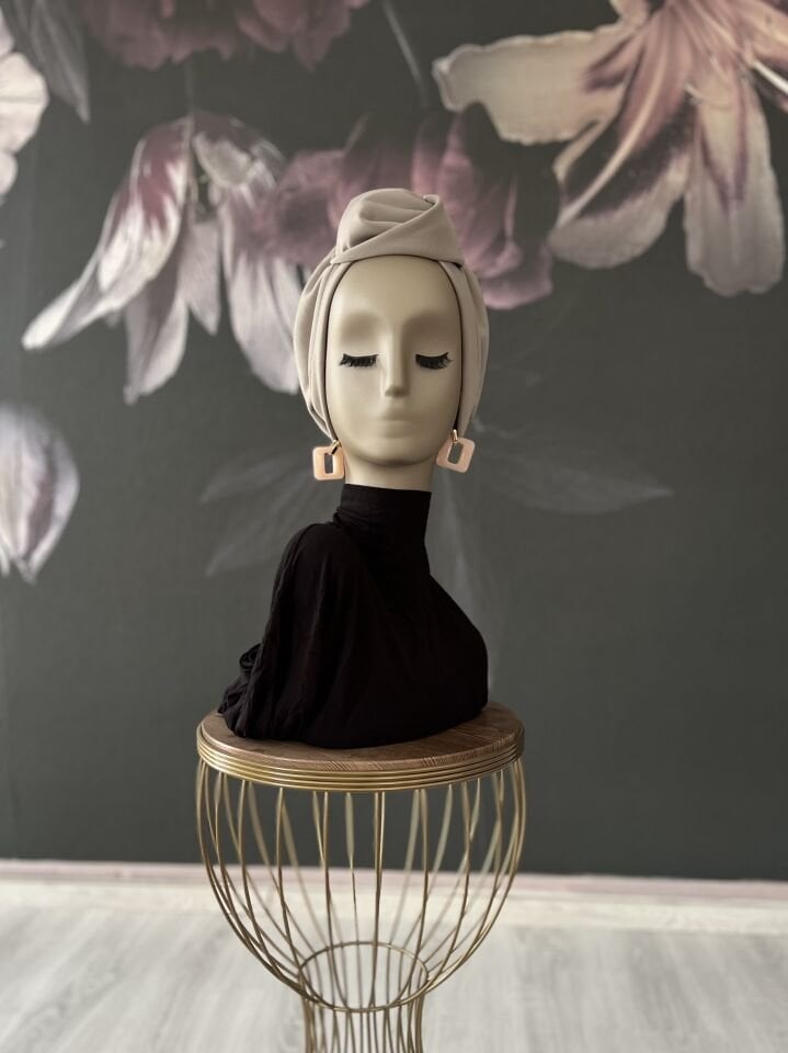 Gri Taş Simya Bone Pamuk Dokulu