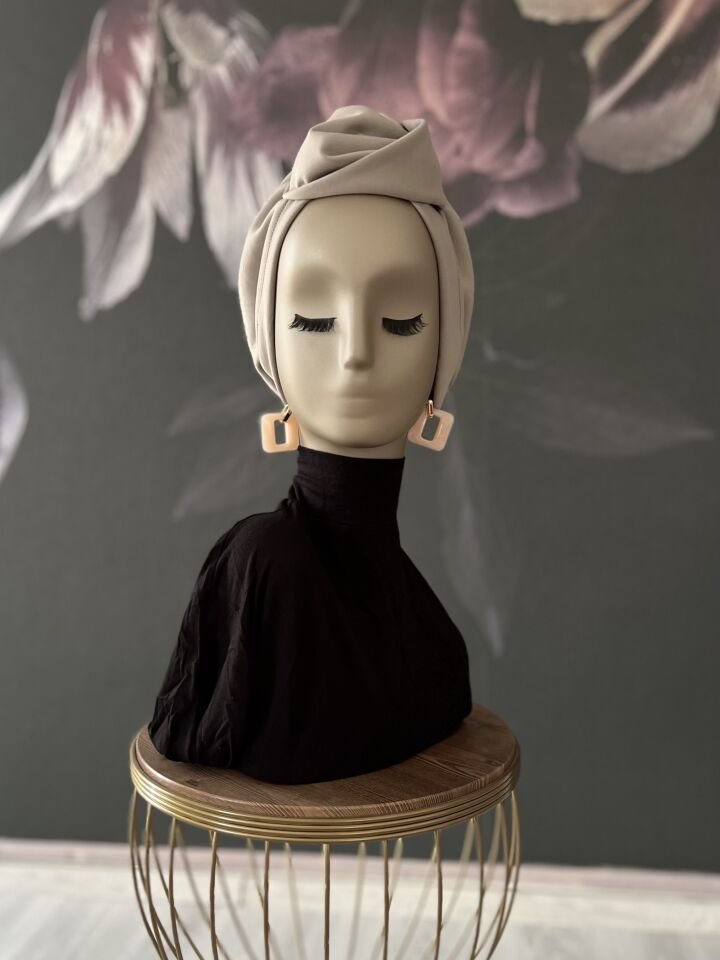 Gri Taş Simya Bone Pamuk Dokulu