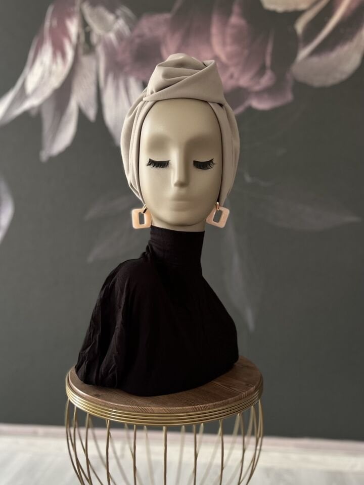 Gri Taş Simya Bone Pamuk Dokulu