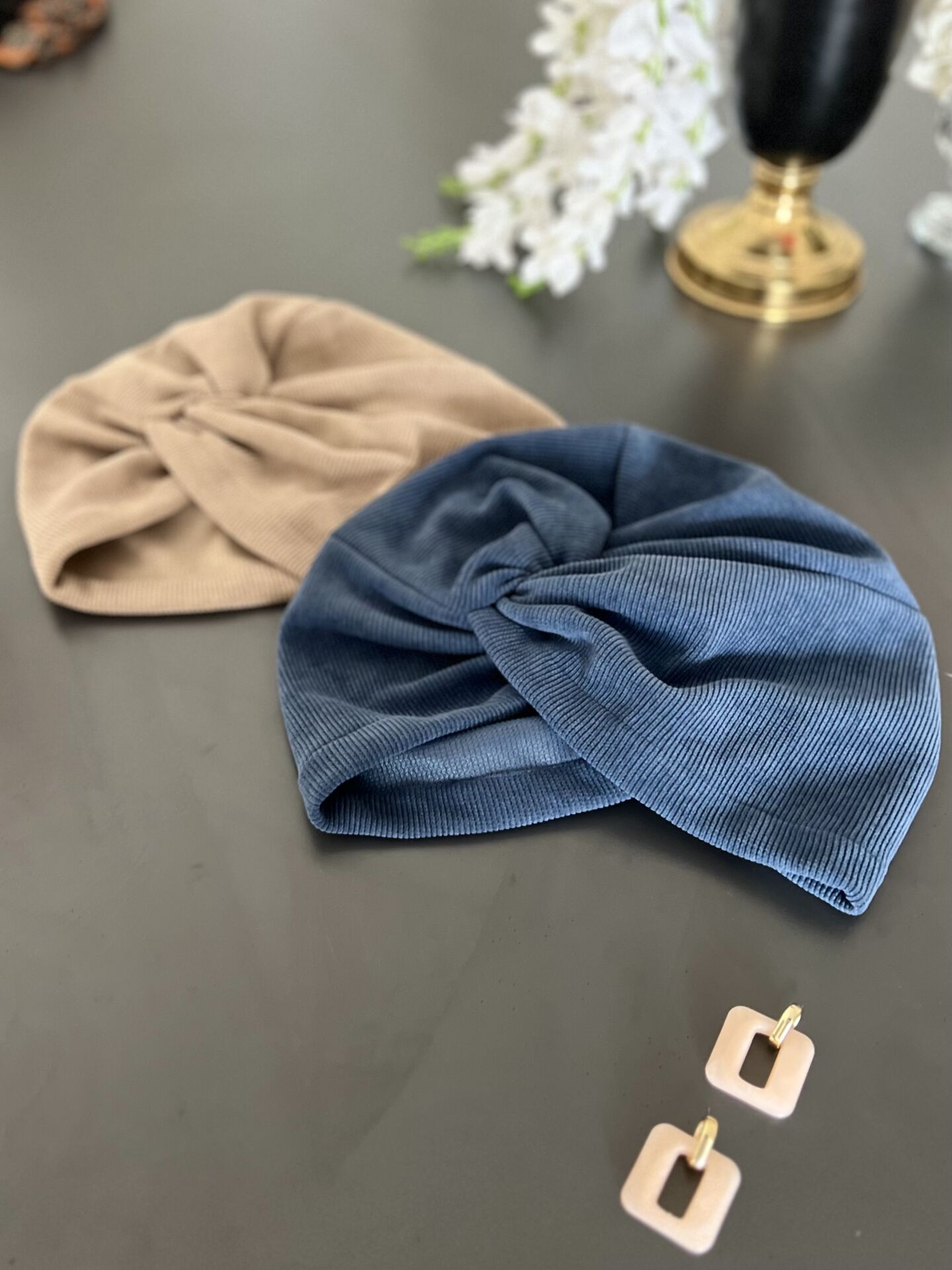 İkili Fırsat Paket / Sokak Rahatlığı Bone Indigo ve Vizon