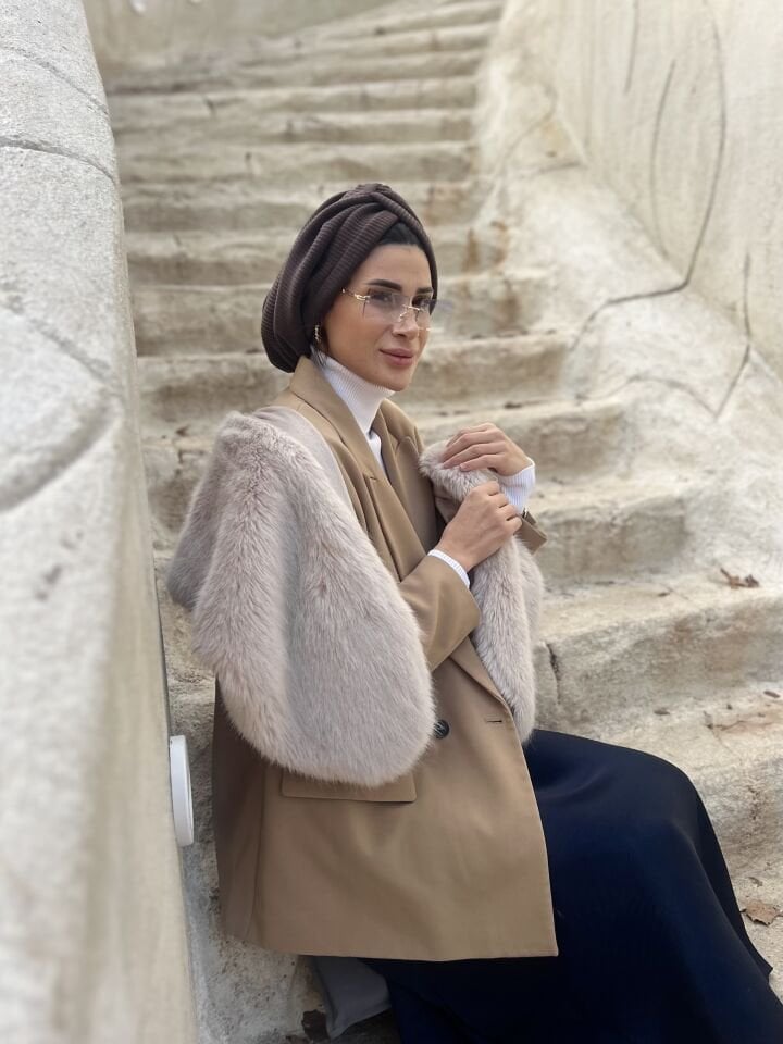 Sokak Rahatlığı Bone Kahve Renk İnce Dokulu