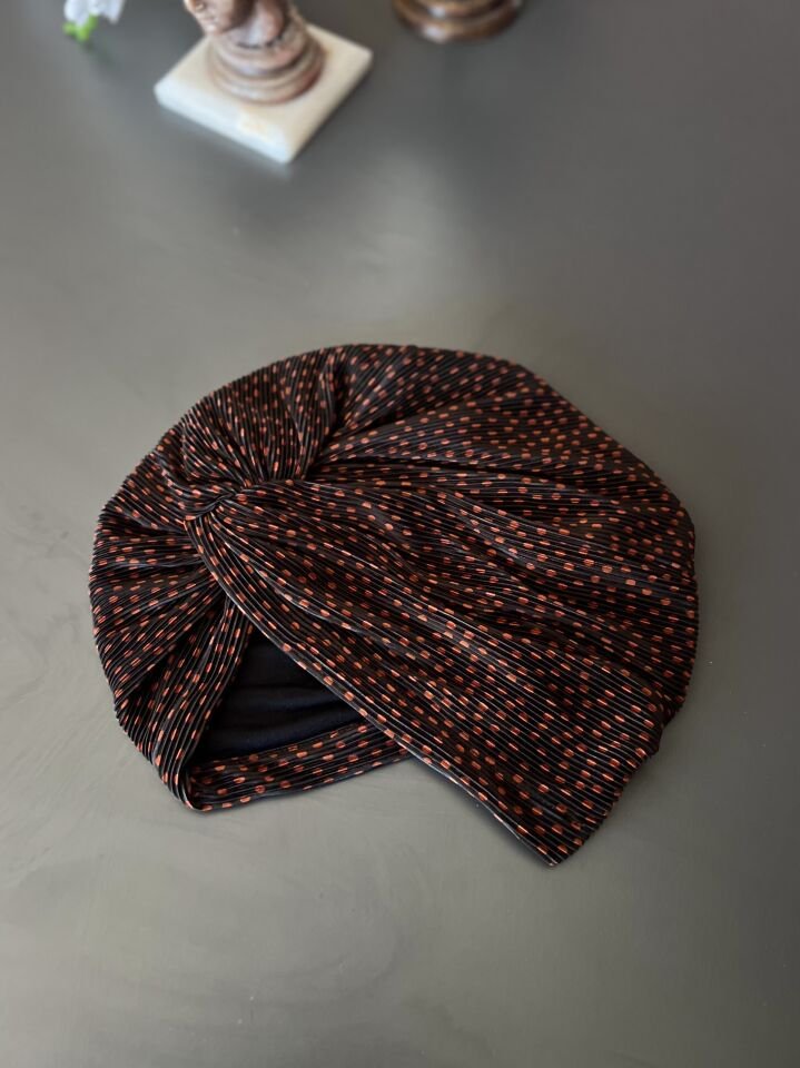 Pilise Bone Siyah Turuncu Puantiyeler