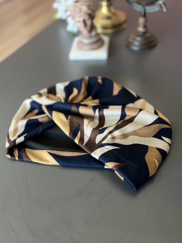 Lacivert Desenli Negro Bone