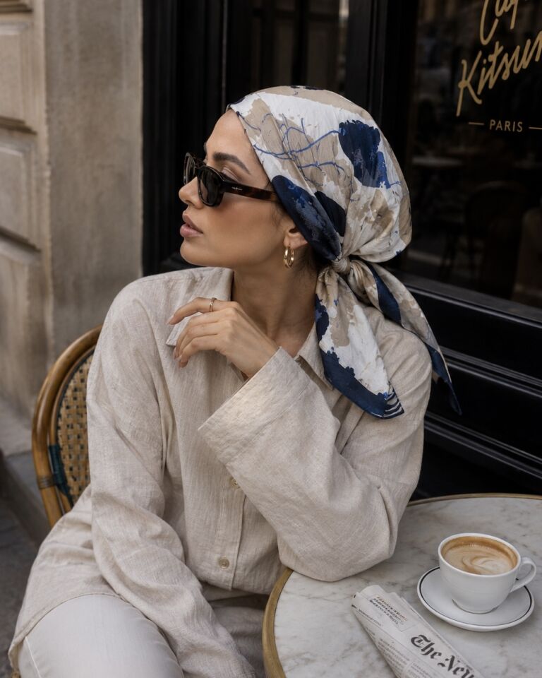 The sign | Mavi Desenli Navy Bone