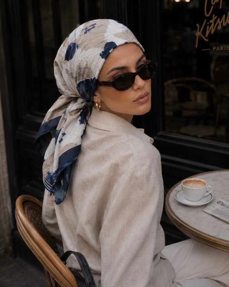 The sign | Mavi Desenli Navy Bone